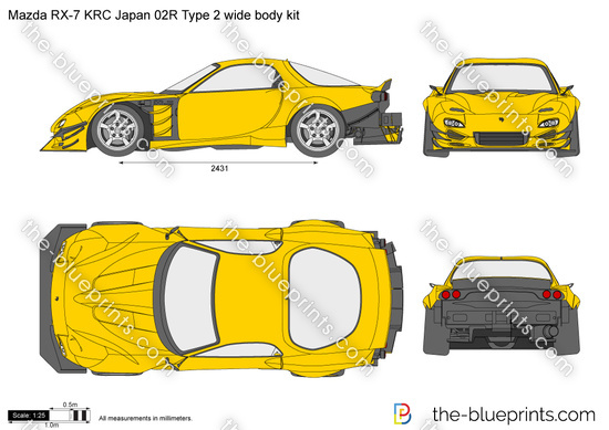 Mazda RX-7 KRC Japan 02R Type 2 wide body kit