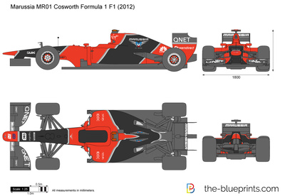 Marussia MR01 Cosworth Formula 1 F1