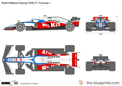 Rokit Williams Racing FW43 F1 Formula 1 (2020)