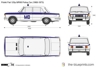 Polski Fiat 125p MR68 Police Car (1968)