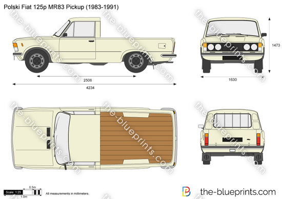 Polski Fiat 125p MR83 Pickup 
