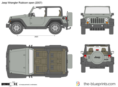Jeep Wrangler Rubicon open (2007)