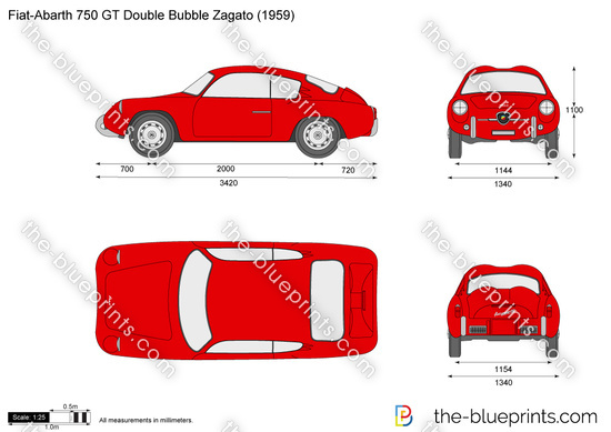 Fiat-Abarth 750 GT Double Bubble Zagato