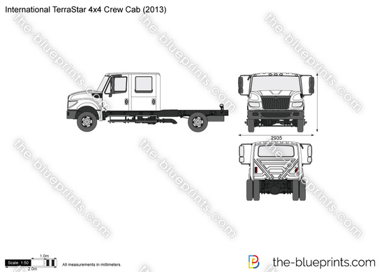 International TerraStar 4x4 Crew Cab