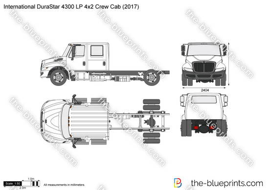 International DuraStar 4300 LP 4x2 Crew Cab