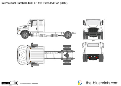 International DuraStar 4300 LP 4x2 Extended Cab (2017)