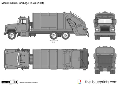 Mack RD690S Garbage Truck (2004)