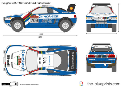 Peugeot 405 T16 Grand Raid Paris Dakar (1989)