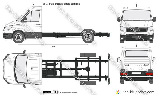 MAN TGE chassis single cab long
