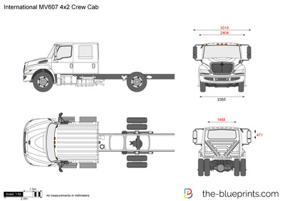 International MV607 4x2 Crew Cab