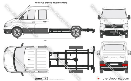 MAN TGE chassis double cab long