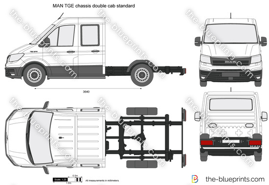 MAN TGE chassis double cab standard