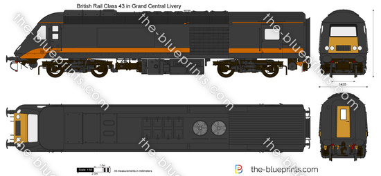 British Rail Class 43 in Grand Central Livery