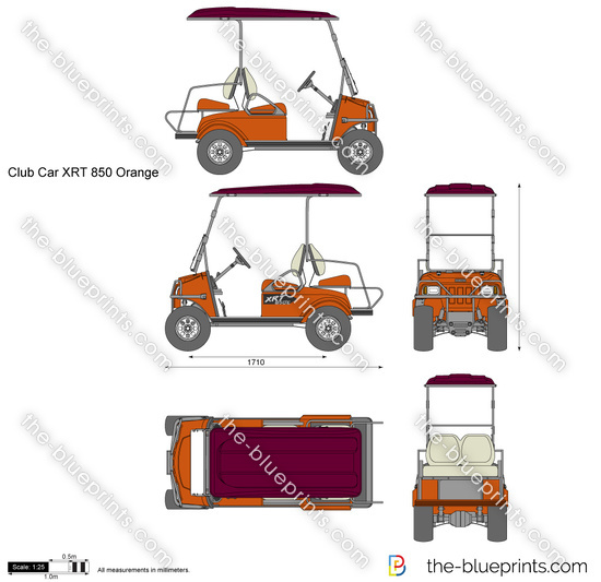 Club Car XRT 850 Orange