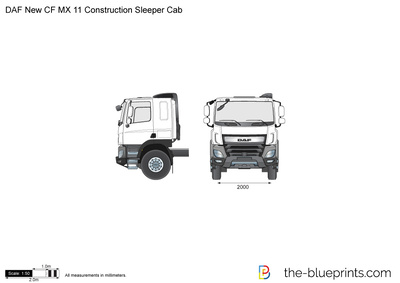 DAF New CF MX 11 Construction Sleeper Cab