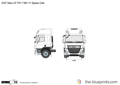 DAF New CF PX 7 MX 11 Space Cab