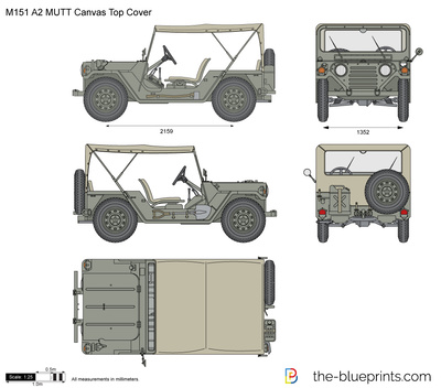 M151 A2 MUTT Canvas Top Cover