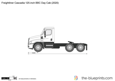 Freightliner Cascadia 125-inch BBC Day Cab