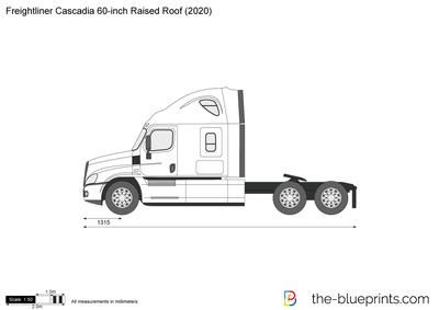 Freightliner Cascadia 60-inch Raised Roof (2020)