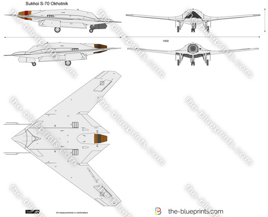Sukhoi S-70 Okhotnik UAV drone