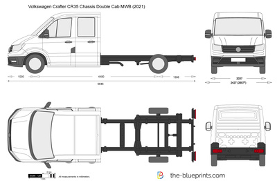 Volkswagen Crafter CR35 Chassis Double Cab MWB (2021)