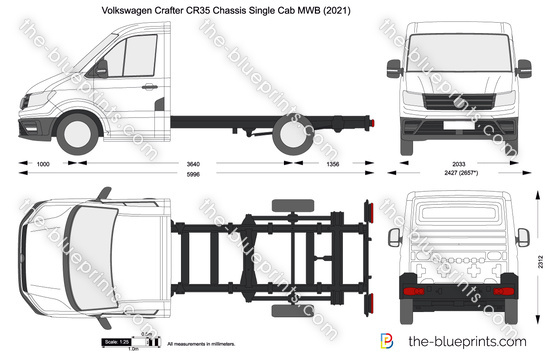 Volkswagen Crafter CR35 Chassis Single Cab MWB