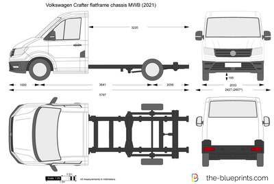 Volkswagen Crafter flatframe chassis MWB