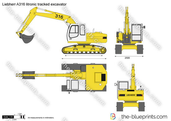 Liebherr A316 litronic tracked excavator