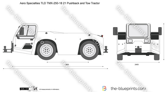Aero Specialties TLD TMX-250-18 21 Pushback and Tow Tractor