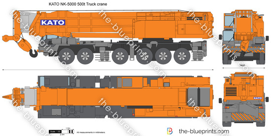 KATO NK-5000 500t Truck crane