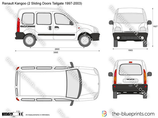 Renault Kangoo (2 Sliding Doors Tailgate