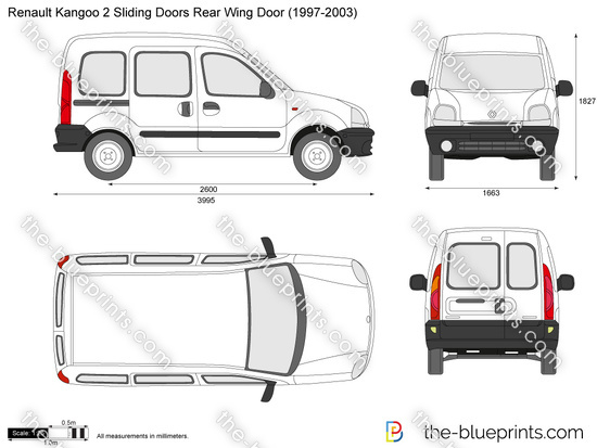 Renault Kangoo 2 Sliding Doors Rear Wing Door