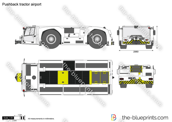 Pushback tractor airport