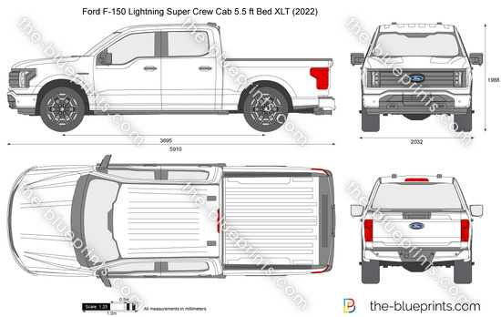 Ford F-150 Lightning Super Crew Cab 5.5 ft Bed XLT