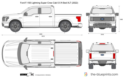 Ford F-150 Lightning Super Crew Cab 5.5 ft Bed XLT