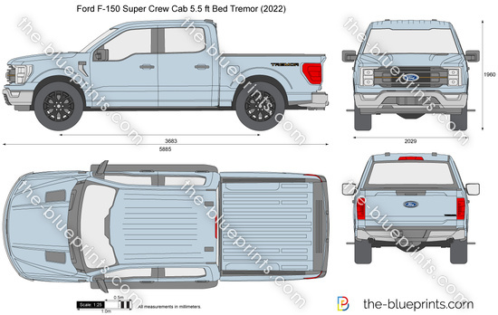 Ford F-150 Super Crew Cab 5.5 ft Bed Tremor