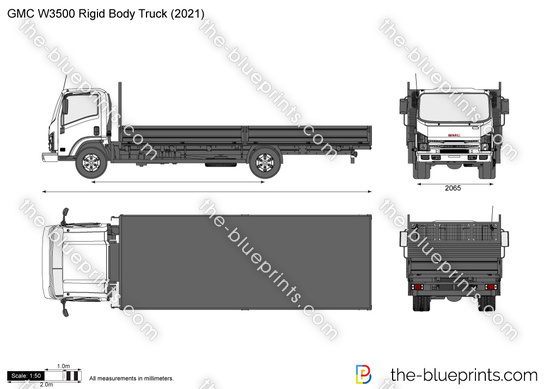 GMC W3500 Rigid Body Truck