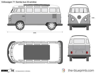 Volkswagen T1 Samba bus 23-window