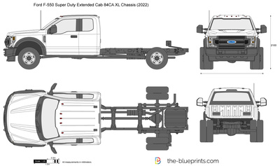 Ford F-550 Super Duty Extended Cab 84CA XL Chassis (2022)