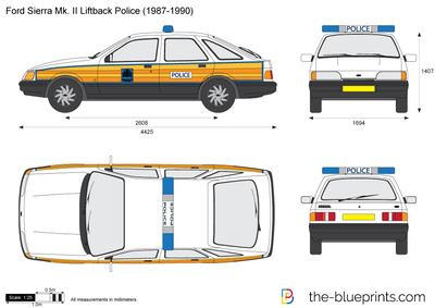 Ford Sierra Mk. II Liftback Police