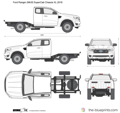 Ford Ranger (Mk3f) SuperCab Chassis XL 2018