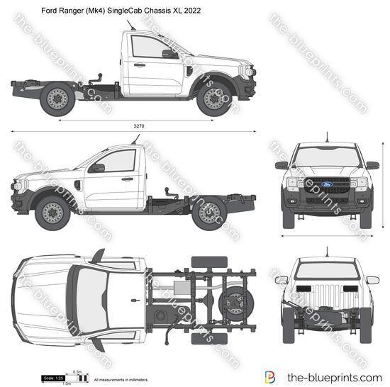 Ford Ranger (Mk4) SingleCab Chassis XL 2022
