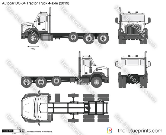 Autocar DC-64 Tractor Truck 4-axle