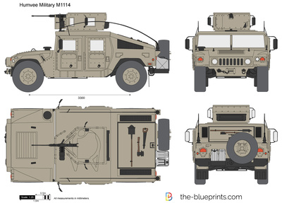 Humvee Military M1114