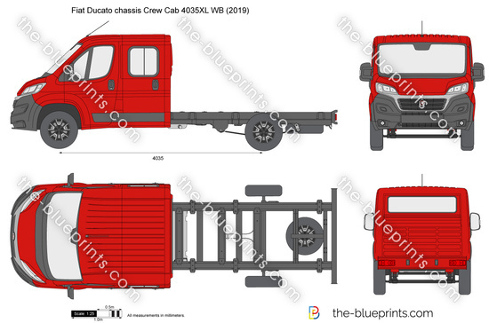 Fiat Ducato chassis Crew Cab 4035XL WB