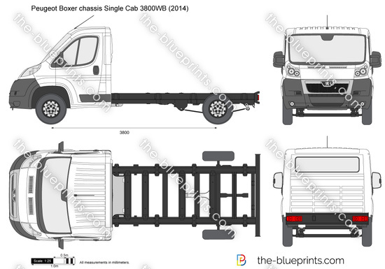 Peugeot Boxer chassis Single Cab 3800WB