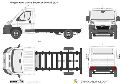 Peugeot Boxer chassis Single Cab 3800WB