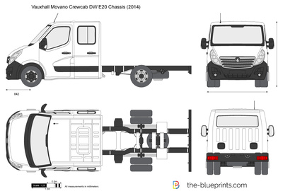 Vauxhall Movano Crewcab DW E20 Chassis (2014)
