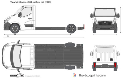 Vauxhall Movano L3H1 platform cab (2021)
