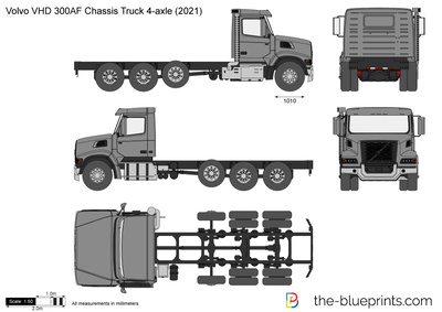 Volvo VHD 300AF Chassis Truck 4-axle (2021)